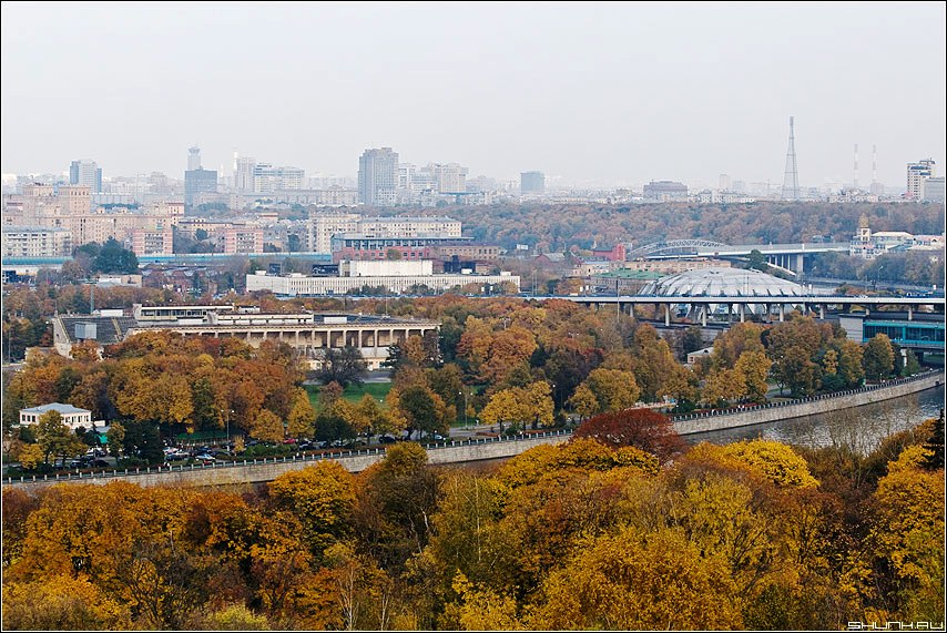 Уровень загрязнения воздуха в Москве днем 25 октября 2019 г. - фото 1